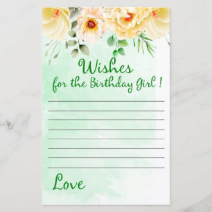 Floral Wishes for the birthday girl