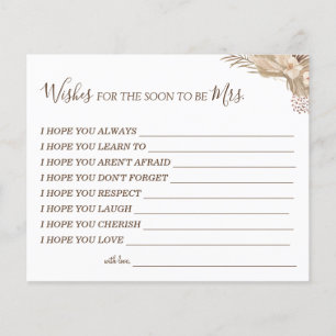 Floral Wishes for the Soon to be Mrs card