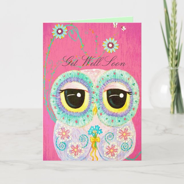Floral Wishes - Get Well Card (Front)