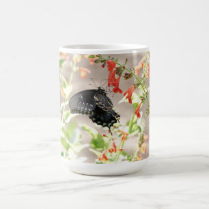 Floral with butterfly coffee mug