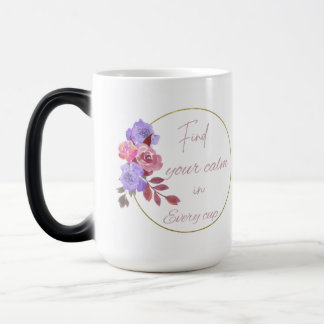 Floral with quotation mug design