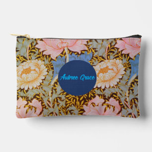 Floral Wm.Morris Design Add a Name Accessory Pouch