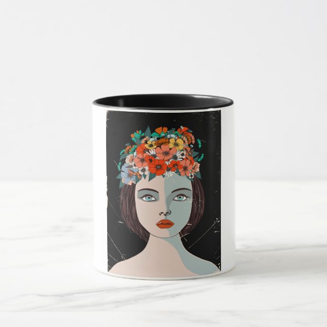Floral Woman Mug (Center)