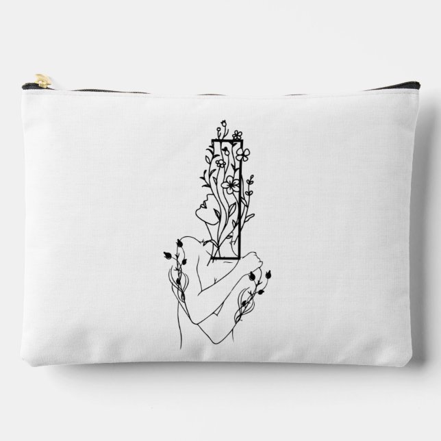 FLORAL WOMEN ACCESSORY POUCH (Front)