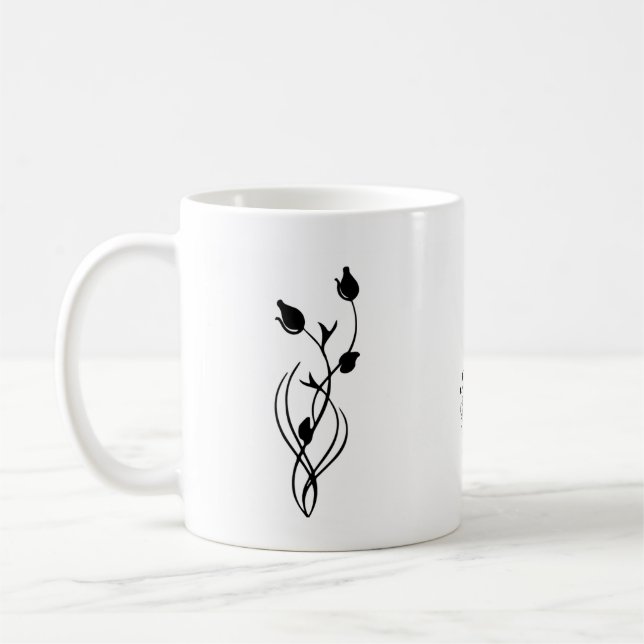 FLORAL WOMEN COFFEE MUG (Left)