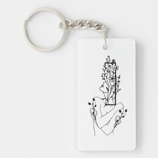 FLORAL WOMEN KEY RING (Front)