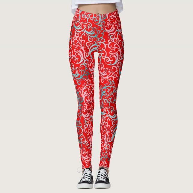 Floral Women's Leggings (Front)