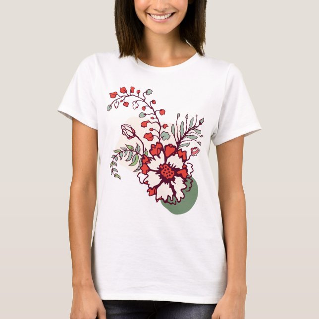 Floral Women's T-Shirts for Every Season (Front)