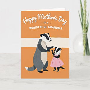 Floral Wonderful Grandma Card