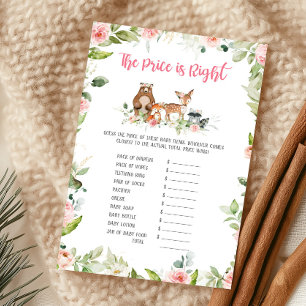 Floral Woodland The Price Is Right Game