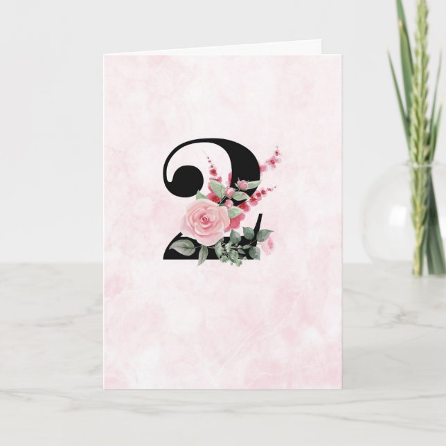 Floral Work 2 - Anniversary Card (Front)
