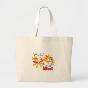 Floral World's Coolest Mimi Large Tote Bag