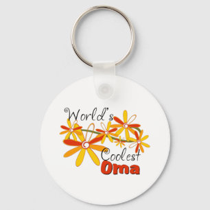 Floral World's Coolest Oma Key Ring