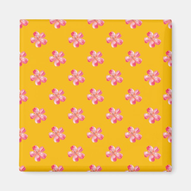 Floral Wrap Dress Magnet (Front)
