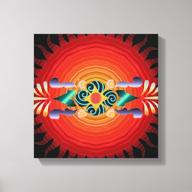 Floral Wrapped Canvas (Front)