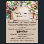 Floral Wrapping, Floristry Advertising Flyer<br><div class="desc">Floral Wrapping,  Floristry Advertising Flyer by The Business Card Store.</div>