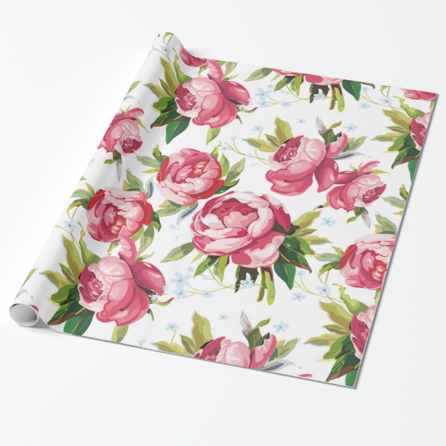 FLORAL WRAPPING PAPER (Unrolled)