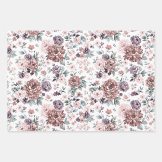 Floral Wrapping Paper Sheets 