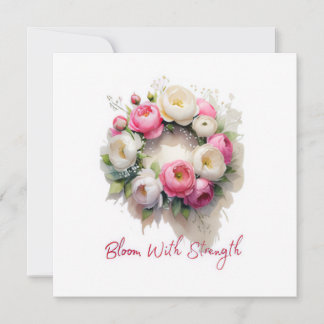 Floral Wreath Birthday Invitation 