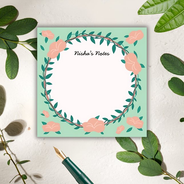 Floral Wreath – Botanical Greenhouse Sticky Notes (Creator Uploaded)