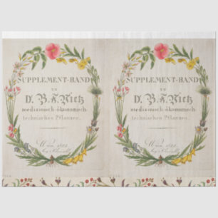 Floral Wreath Botanical tissue Tissue Paper