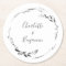 Floral Wreath Calligraphy Custom Wedding White 