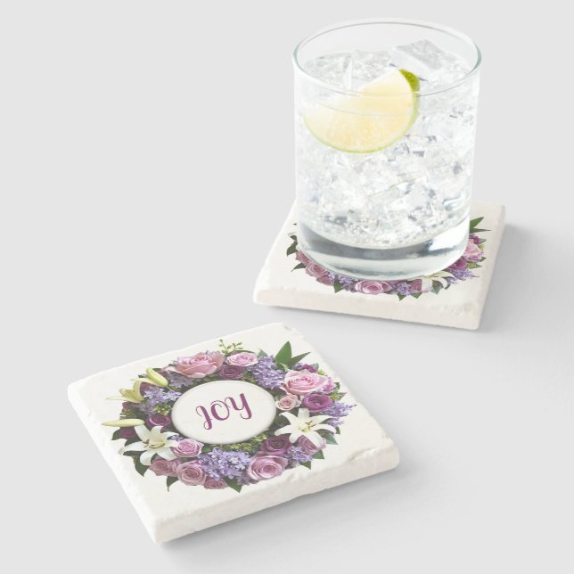 Floral Wreath Coaster (Side)