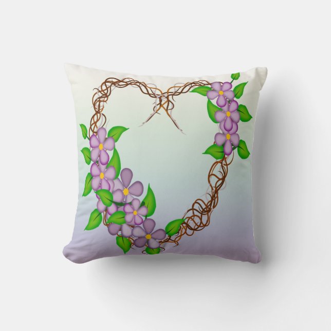 Floral Wreath Cushion (Front)