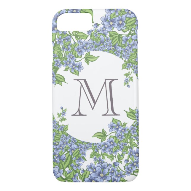 Floral Wreath Monogram Case-Mate iPhone Case (Back)