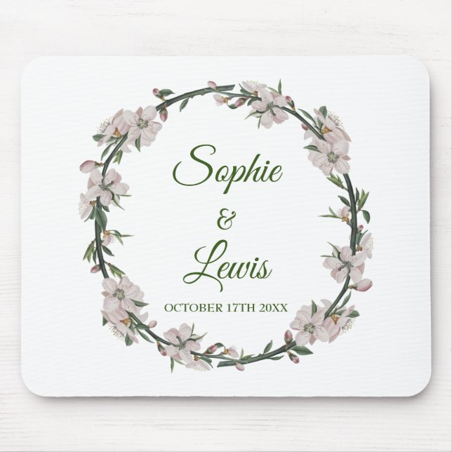 Floral Wreath Mouse Mat (Front)