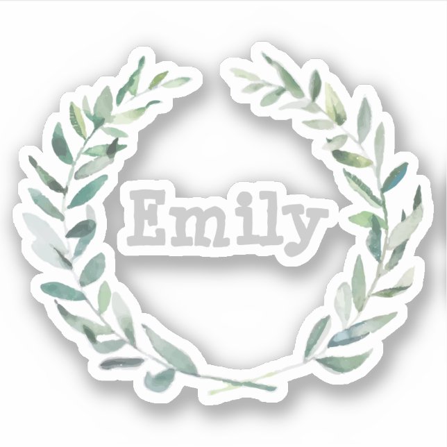 Floral wreath personalised (Front)