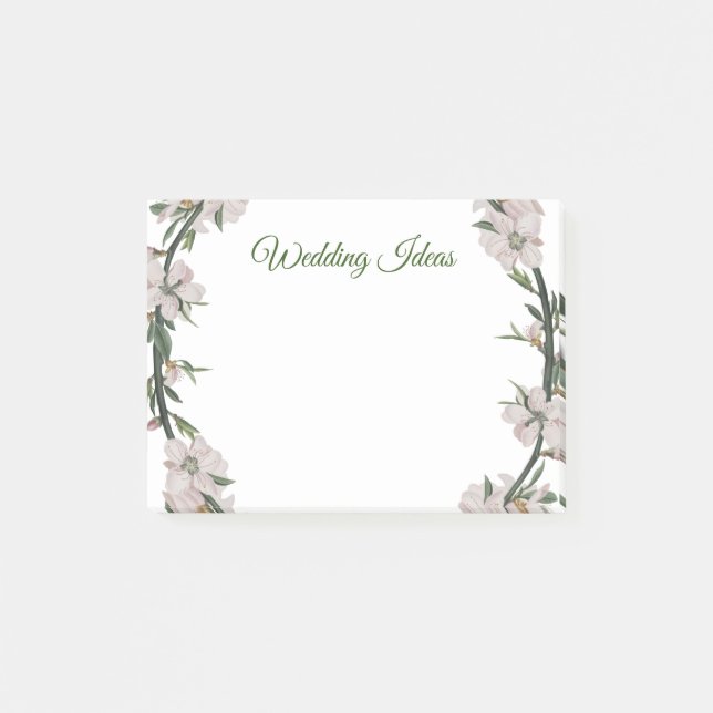 Floral wreath post-it notes (Front)