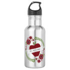 Floral Wreath Red Apple Personalised Teacher