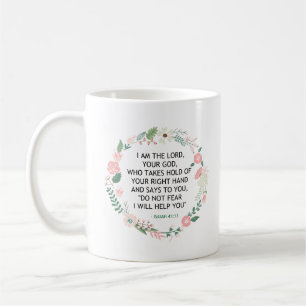 Floral Wreath Scripture Bible Verse  Coffee Mug