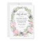 Floral Wreath Spring Baby Shower Invitation