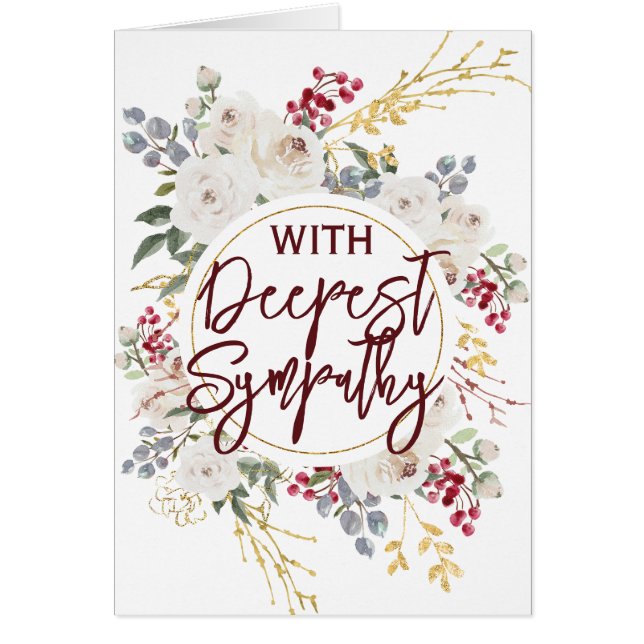 Floral Wreath Sympathy (Front)