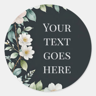 floral wreath text illustration watercolor sticker