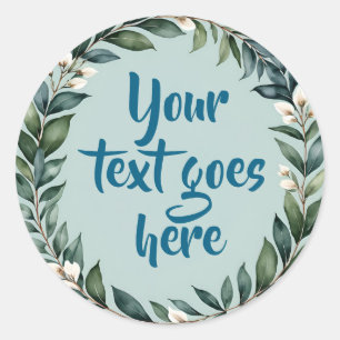 floral wreath text illustration watercolor sticker