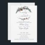 Floral Wreath Wedding Invitation<br><div class="desc">This timeless,  romantic design features a whimsical watercolor floral bouquet with soft colours and botanical accents.</div>