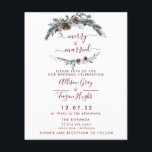 Floral Wreath Wedding Invitation | Budget Flyer<br><div class="desc">This timeless, romantic design features a whimsical watercolor floral bouquet with soft colours and botanical accents. Please consider the paper weight for this design. If you would like this same design but on thick cardstock contact me directly or click “transfer this design” button to the right. Transfer this to a...</div>