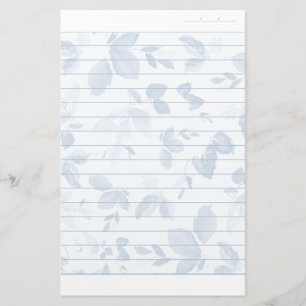 Floral Writing Paper Dated Lined Paper
