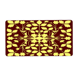Floral yellow and brown