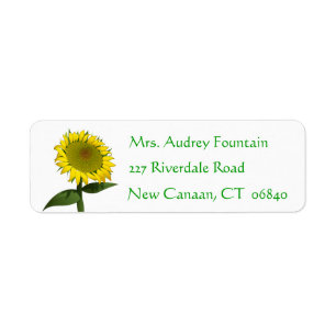 Floral Yellow Sunflower Green Flower
