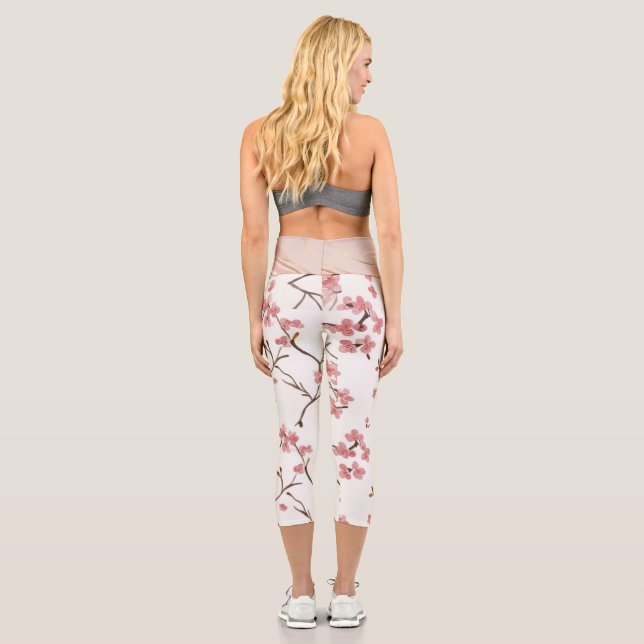 Floral Yoga Leggings (Back)