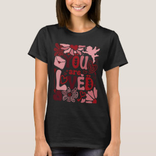 Floral You Are Worthy Beautiful Loved Enough Bible T-Shirt