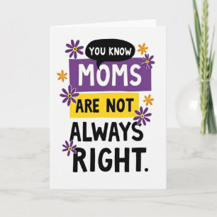 Floral You Know Moms Card
