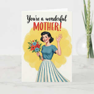 Floral Youre A Great Mum Card