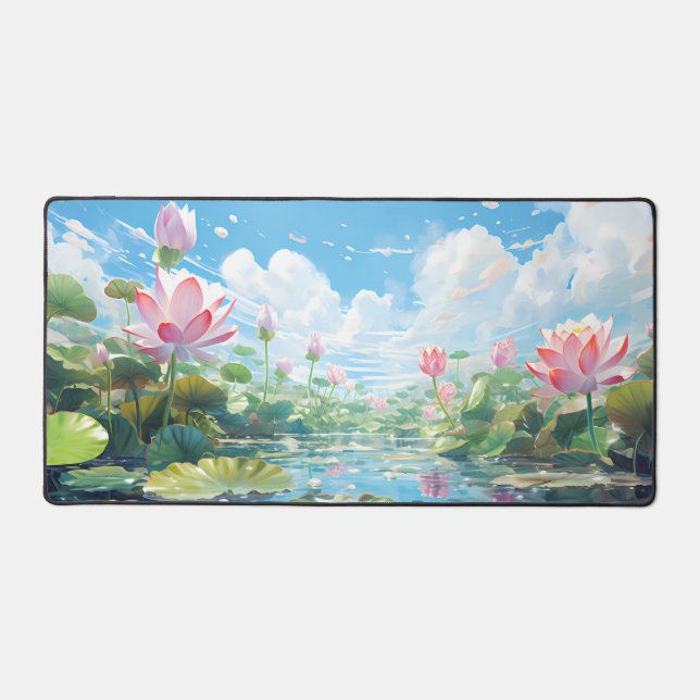 Floral Zen Desk Mat (Front)