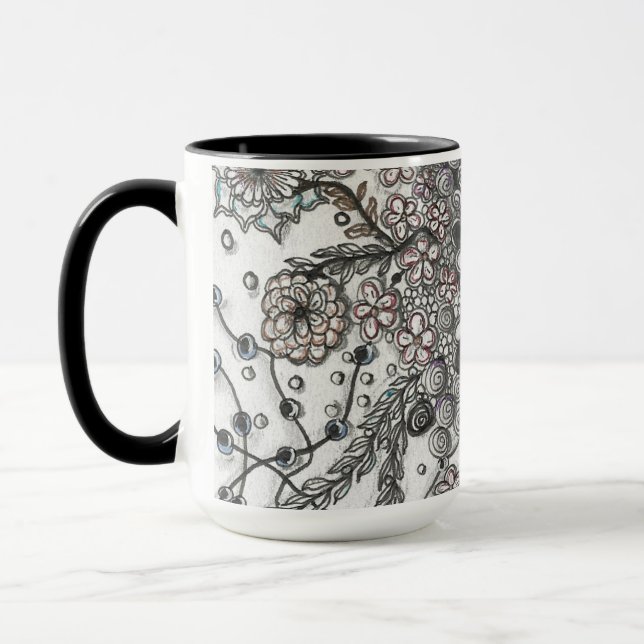 Floral Zen Mug (Left)