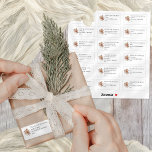 Florals 18 Individual Recipients Thank You Wedding<br><div class="desc">Terracotta Florals 18 Individual Recipients Thank You Wedding. Add a personal individual message of thanks to your wedding favours! You can add a different message and name to each sticker on the sheet. Great for your close family and wedding party gifts and favours, or even for each of your guests....</div>